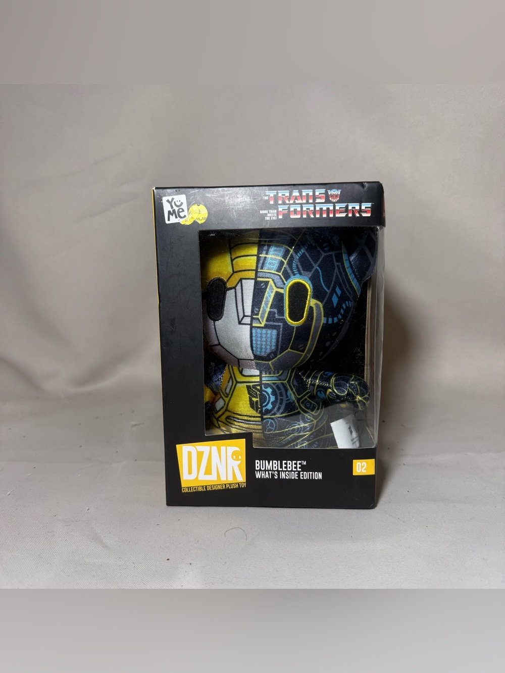 DZNR Transformers Bumblebee What's Inside Edition 02 Plush Toy NIB